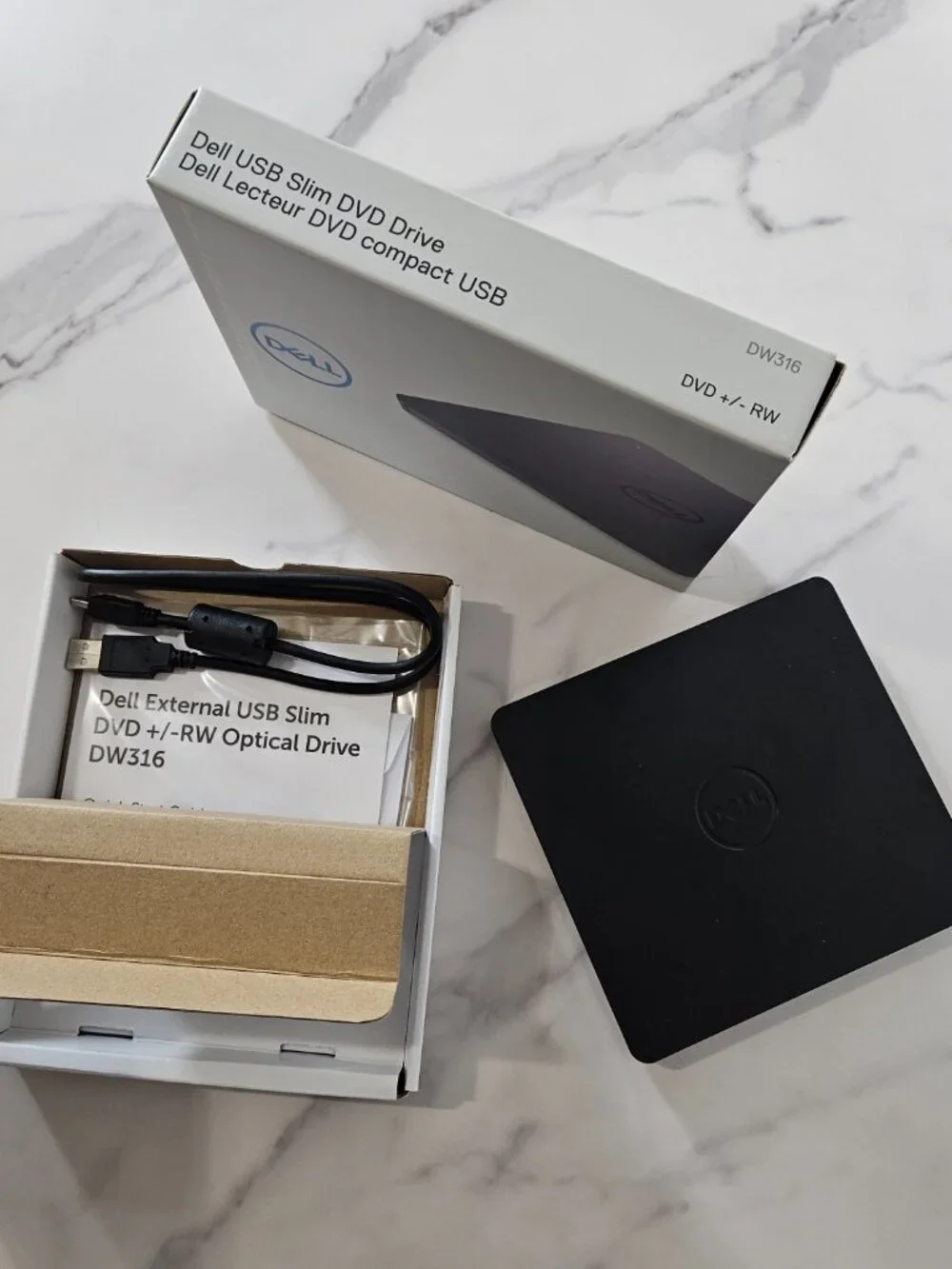 [NIB] Dell USB Slim DVD +/- RW Drive - DW316